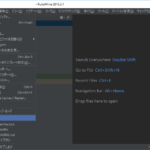 日本語化後 RubyMineの日本語化後の画面
