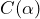C(\alpha)